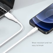 Recci USB To Lightning Data Sync Charging Cable 1.5m White