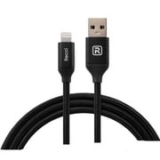 Recci USB To Lightning Data Sync Charging Cable 1m Black