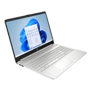 HP Laptop - 11th Gen / Core i5-1155G7 / 15.6inch FHD / 512GB SSD / 8GB RAM / Intel Iris Xᵉ Graphics / Win11 Home / English & Arabic Keyboard / Silver / Middle East Version- 15S-FQ4046NE 8B1V8EA