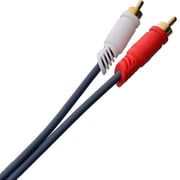 كابل كيندكس 2 في 1 من Aux إلى RCA بقطر 3.5 مم وطول 1.5 متر باللون الرمادي