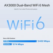 TPLink AX3000 Outdoor/Indoor Whole Home Mesh WiFi 6 Dual Band Gigabit Router