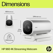 HP 960 4K Streaming Webcam White