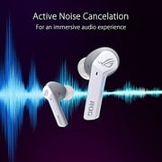 Asus 90YH03X1-B5UA00 Wireless In Ear Gaming Earbuds Moonlight White