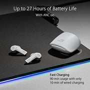 Asus 90YH03X1-B5UA00 Wireless In Ear Gaming Earbuds Moonlight White