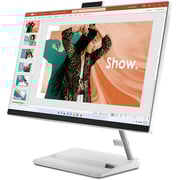 Lenovo IdeaCentre AIO 3 24IAP7 متعدد الإمكانات (2022) - الجيل الـ12/ IntelCore i7-1260P/23.8 بوصة FHD / ذاكرة تخزين 512 جيجا/16 جيجا رام/بطاقة  إنفيديا جيفورس  2 جيجا MX550 / نظام تشغيل ويندوز 11/ لوحة مفاتيح إنجليزي وعربي/أبيض/ إصدار الشرق الأوسط