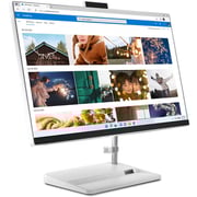 Lenovo IdeaCentre AIO 3 24IAP7 متعدد الإمكانات (2022) - الجيل الـ12/ IntelCore i7-1260P/23.8 بوصة FHD / ذاكرة تخزين 512 جيجا/16 جيجا رام/بطاقة  إنفيديا جيفورس  2 جيجا MX550 / نظام تشغيل ويندوز 11/ لوحة مفاتيح إنجليزي وعربي/أبيض/ إصدار الشرق الأوسط