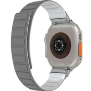 Blupebble Marmolada Silicone Reversible Magnetic Watch Strap Grey/White