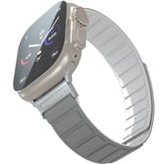 Blupebble Marmolada Silicone Reversible Magnetic Watch Strap Grey/White