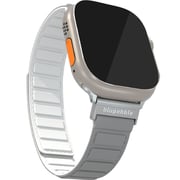 Blupebble Marmolada Silicone Reversible Magnetic Watch Strap Grey/White