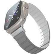 Blupebble Marmolada Silicone Reversible Magnetic Watch Strap Grey/White