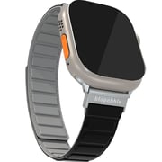 Blupebble Sass Pordoi Silicone Rversible Magnetic Watch Strap Black/Grey