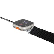 Blupebble Sass Pordoi Silicone Rversible Magnetic Watch Strap Black/Grey