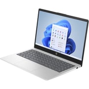 HP (2022) Laptop - AMD Ryzen3-7320U / 14inch FHD / 256GB SSD / 8GB RAM / Shared AMD Radeon Graphics / Windows 11 Home / English & Arabic Keyboard / Silver / Middle East Version - [14EM0001NE]