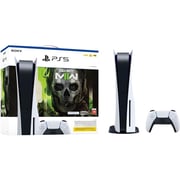 Sony PlayStation 5 Console (CD Version) White - Middle East Version + Call of Duty Modern Warfare II (Voucher Bundle)