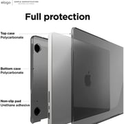 Elago Slim Hard Case compatible with MacBook Pro 14 inch M2 Pro / M2 Max (2023) / M1 Pro / M1 Max (2021) cover Ultra Slim, Full Protection, Access to All Features - Dark Gray