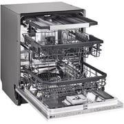 غسالة صحون LG QuadWash بالبخار، تكفي 14 فرد، مع تقنية EasyRack Plus، محرك إنفرتر مباشر، وتقنية ThinQ