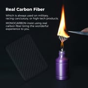 Monocarbon Carbon Fiber MagSafe Matte Black Battery Pack Case