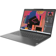 Lenovo Yoga Slim 6 14IAP8 (2022) Laptop - 12th Gen / Intel Core i5-1240P / 14inch 2.2K / 512GB SSD / 16GB RAM / Shared Intel Iris Xe Graphics / Windows 11 Home / English & Arabic Keyboard / Grey / Middle East Version - [82WU005PAX]