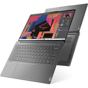 Lenovo Yoga Slim 6 14IAP8 (2022) Laptop - 12th Gen / Intel Core i5-1240P / 14inch 2.2K / 512GB SSD / 16GB RAM / Shared Intel Iris Xe Graphics / Windows 11 Home / English & Arabic Keyboard / Grey / Middle East Version - [82WU005PAX]