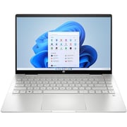 HP Pavilion x360 2-in-1 Convertible (2022) Laptop - 12th Gen / Intel Core i7-1255U / 14inch FHD / 512GB SSD / 16GB RAM / Shared Intel Iris Xe Graphics / Windows 11 Home / English & Arabic Keyboard / Silver / Middle East Version - [14-EK0025NE]