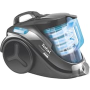 TEFAL Compact Power Vacuum Cleaner, Bagless, 750W=2000W, 1,5L Capacity, Black/Turquoise - TW3751EG