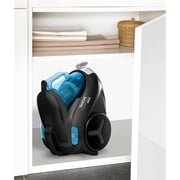 TEFAL Compact Power Vacuum Cleaner, Bagless, 750W=2000W, 1,5L Capacity, Black/Turquoise - TW3751EG