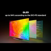 تلفزيون تي سي إل الذكي بدقة 4K وتقنية QLED مقاس 65 بوصة ( نموذج 2023) 65C745 