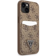 Guess Double Cardslot Case Brown iPhone 14