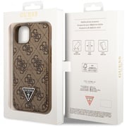 Guess Double Cardslot Case Brown iPhone 14