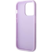 Guess PU Leather Saffiano Case iPhone 14 Pro Max Purple