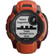 Garmin 010-02805-01 Instinct 2X Solar Smartwatch Flame Red