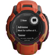 Garmin 010-02805-01 Instinct 2X Solar Smartwatch Flame Red