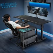 Eureka Ergonomic Height Adjustable Under Desk PC Tower Stand Black