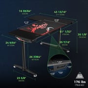 Eureka ERGONOMIC L Shaped Gaming Desk 153*153 cm