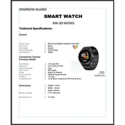 Sparrow Guard BW-20 Smart Watch Silver