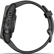Garmin Fenix 7S Pro Sapphire Solar Edition Carbon Gray DLC Titanium with Black Band Smartwatch 42mm 010-02776-11