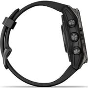 Garmin Fenix 7S Pro Sapphire Solar Edition Carbon Gray DLC Titanium with Black Band Smartwatch 42mm 010-02776-11
