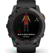 Garmin Fenix 7X Pro Solar Edition Slate Gray Stainless Steel with Black Band Smartwatch 51mm 010-02778-01