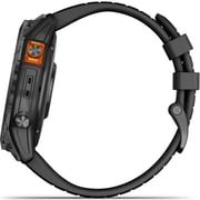 Garmin Fenix 7X Pro Solar Edition Slate Gray Stainless Steel with Black Band Smartwatch 51mm 010-02778-01