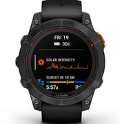 Garmin Fenix 7 Pro Solar Edition Slate Gray Stainless Steel with Black Band Smartwatch 47mm 010-02777-01
