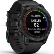 Garmin Fenix 7 Pro Solar Edition Slate Gray Stainless Steel with Black Band Smartwatch 47mm 010-02777-01