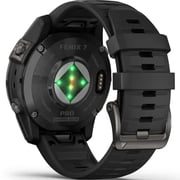 Garmin Fenix 7 Pro Sapphire Solar Edition Carbon Gray DLC Titanium with Black Band Smartwatch 47mm 010-02777-11