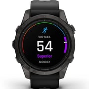 Garmin Epix Pro Gen 2 Sapphire Edition Carbon Grey DLC Titanium With Black Band Smartwatch 42mm 010-02802-15