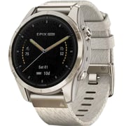 Garmin Epix Pro Gen 2 Sapphire Edition Soft Gold With Cream Heathered Nylon Band Smartwatch 42mm 010-02802-20