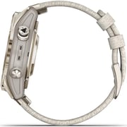 Garmin Epix Pro Gen 2 Sapphire Edition Soft Gold With Cream Heathered Nylon Band Smartwatch 42mm 010-02802-20