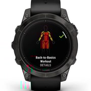 Garmin Epix Pro Gen 2 Sapphire Edition Carbon Grey DLC Titanium With Black Band Smartwatch 47mm 010-02803-11