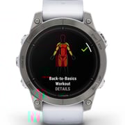 Garmin Epix Pro Gen 2 Sapphire Edition Titanium With Whitestone Band Smartwatch 47mm 010-02803-21