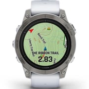 Garmin Epix Pro Gen 2 Sapphire Edition Titanium With Whitestone Band Smartwatch 47mm 010-02803-21
