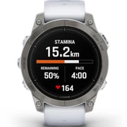 Garmin Epix Pro Gen 2 Sapphire Edition Titanium With Whitestone Band Smartwatch 47mm 010-02803-21