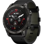 Garmin Epix Pro Gen 2 Sapphire Edition Carbon Grey DLC Titanium With Black Leather Band Smartwatch 47mm 010-02803-30